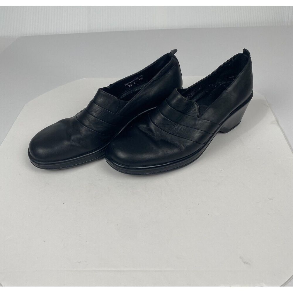 Dansko Clogs Shoes Womens Size 42 EU 9.5/11.5 US Black Leather‎ Nursing Slip On